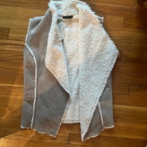 THML suede with fur vest
